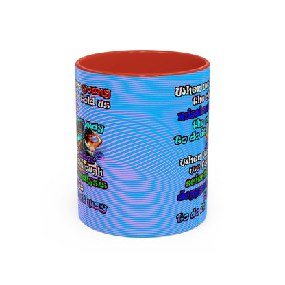 doggystyle - Accent Mug (light blue-purple wave)