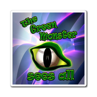 green monster - Magnets - (grey-pink wave)