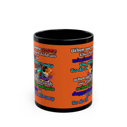 doggystyle - Black Mug (orange)