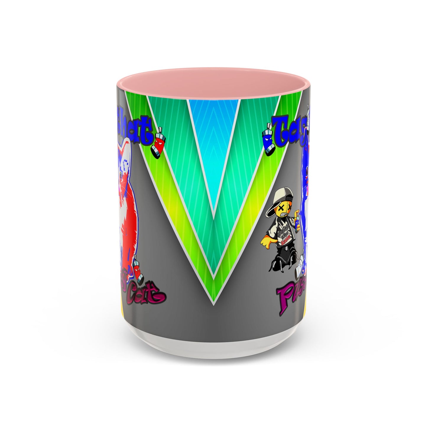 tag that - Accent Mug (rainbow split)