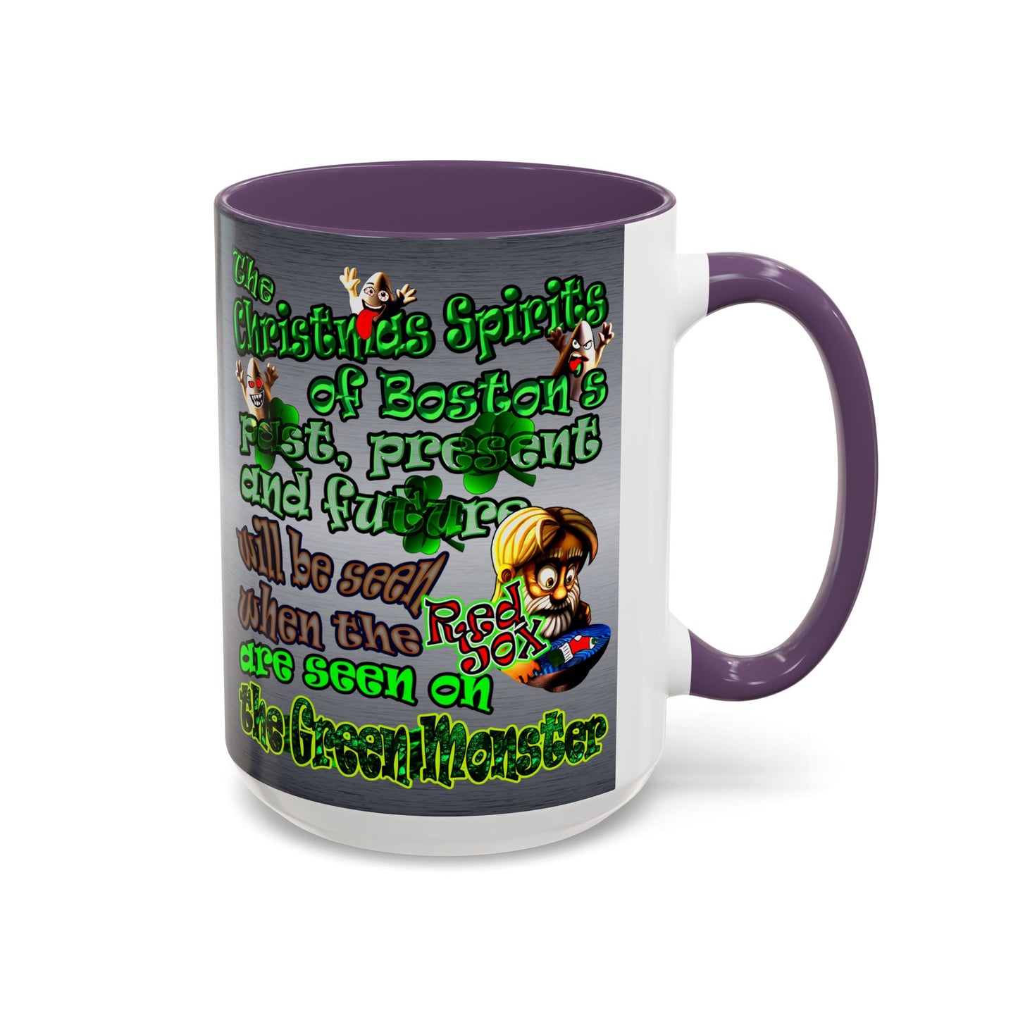 christmas spirits of boston - Accent Mug (brushed nickel)