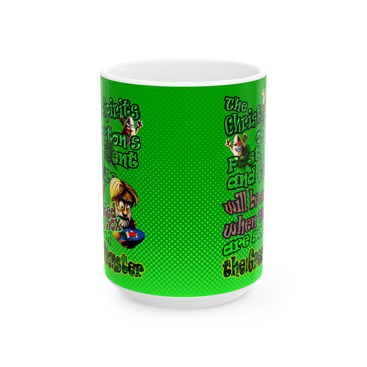 christmas spirits of boston - White Mug (logo green)