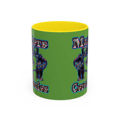 em cee squared - Accent Mug (green)