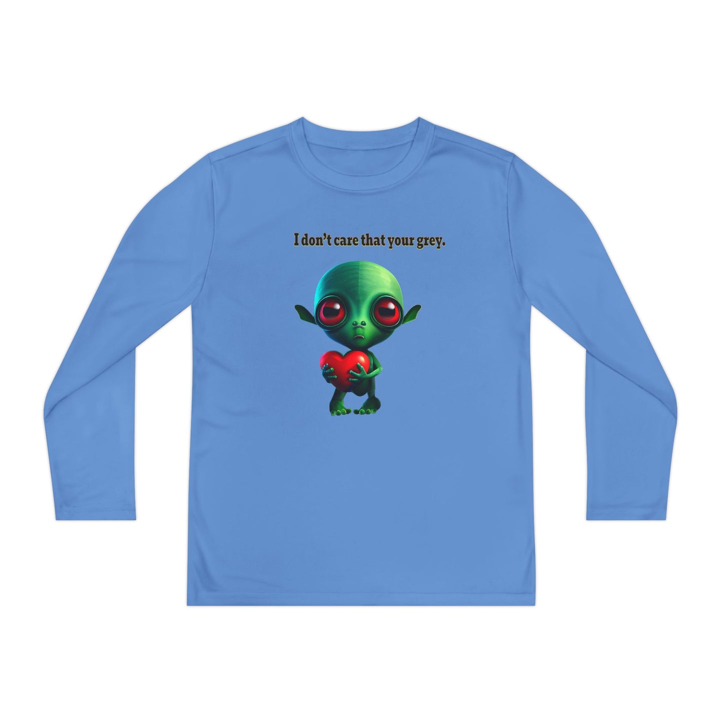 I don't care that your grey - Youth Long Sleeve Competitor Tee