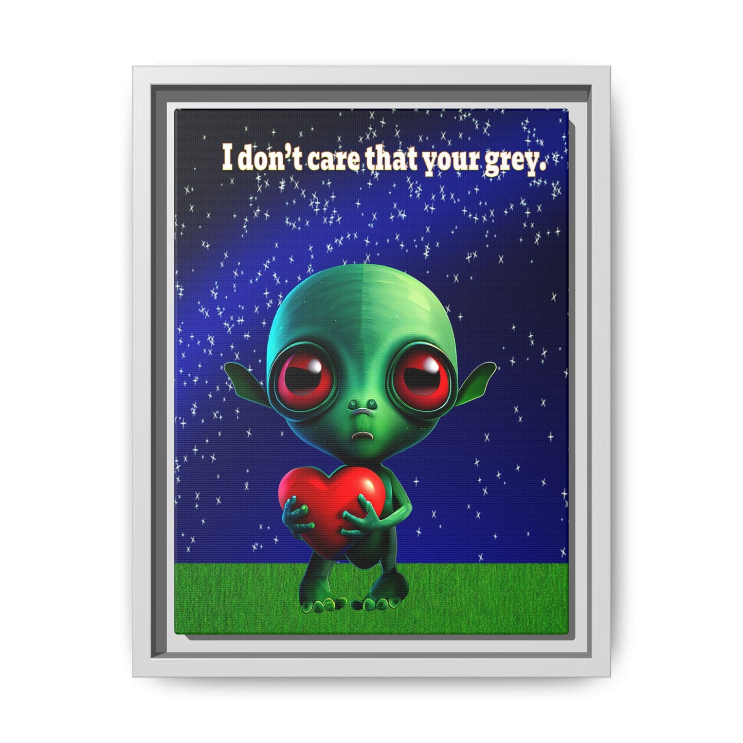 I don't care that your grey - framed canvas art ('snoops' background)