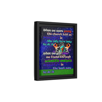 doggystyle - framed canvas art ('snoops' background)