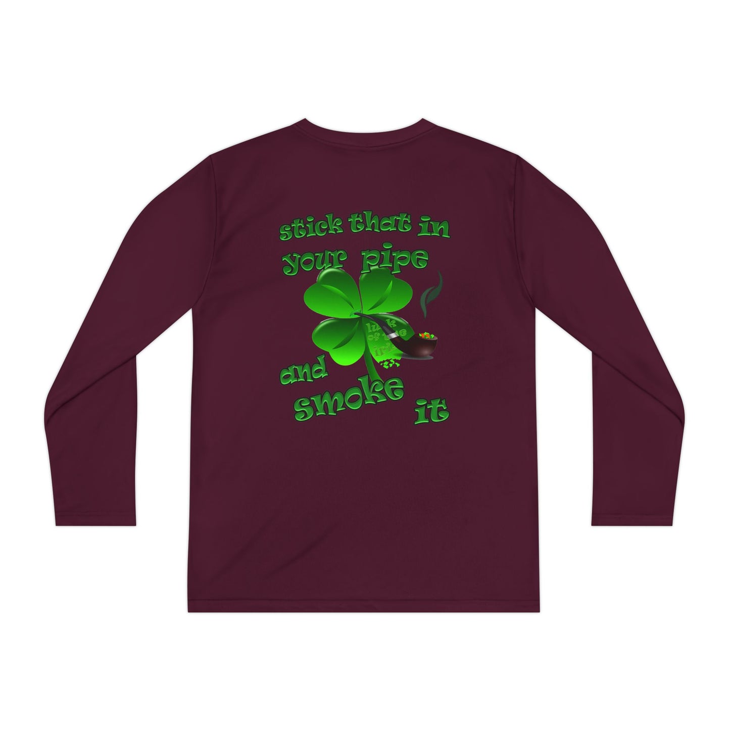 celtics logo - Youth Long Sleeve Competitor Tee