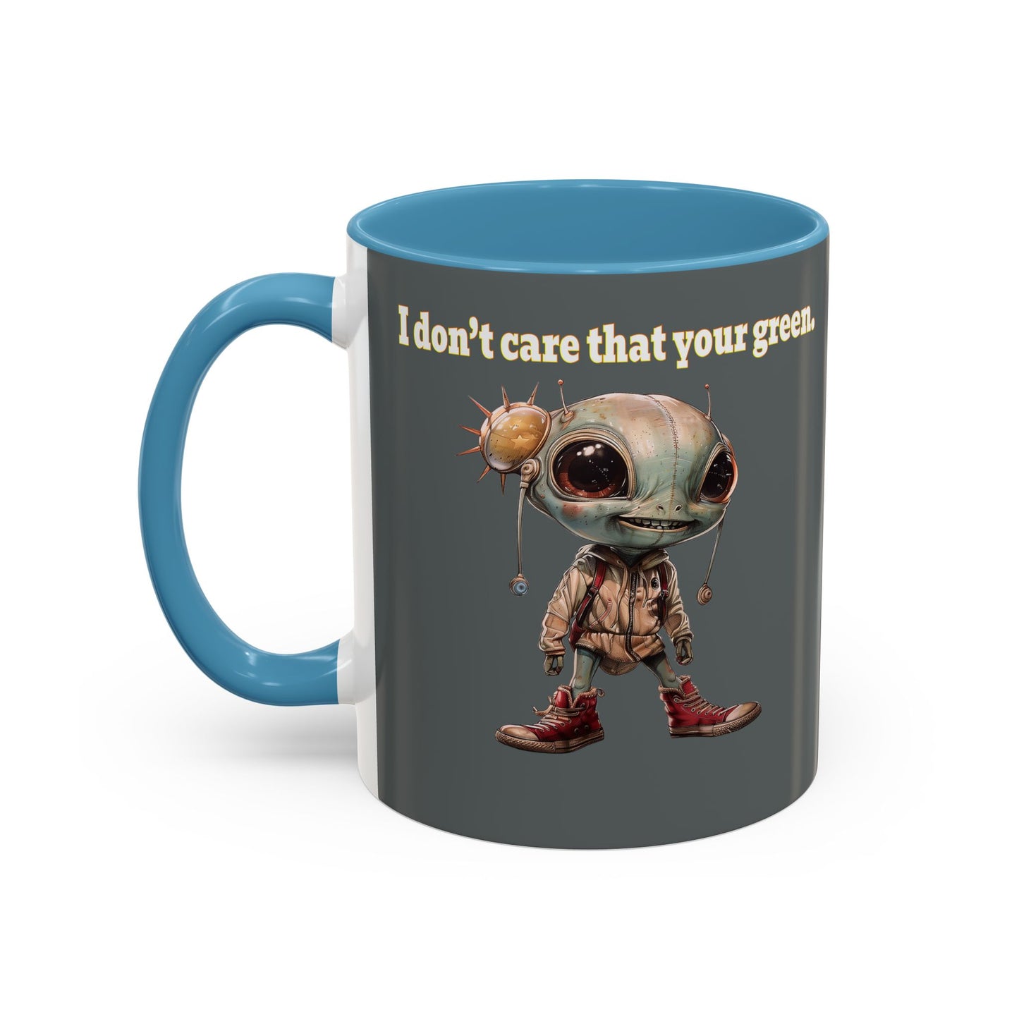 I don't care that your grey - Accent Mug (dark grey)