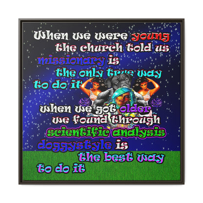 doggystyle - framed canvas art ('snoops' background)