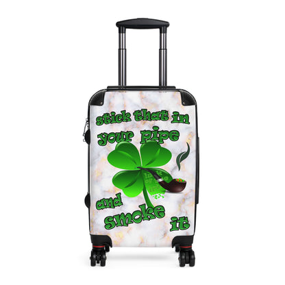 stick that in your pipe and smoke it - Suitcase (white marble)