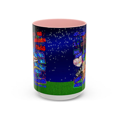 drop the beat - Accent Mug ('snoops' background)