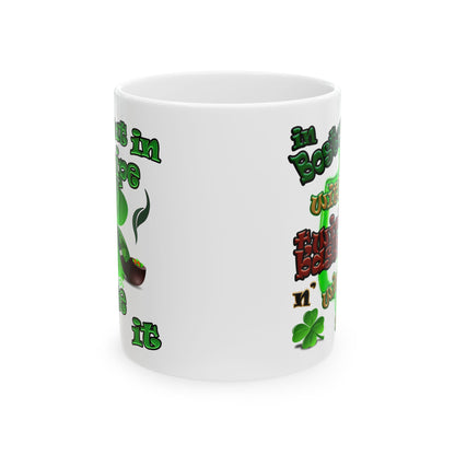 celtics logo - White Mug