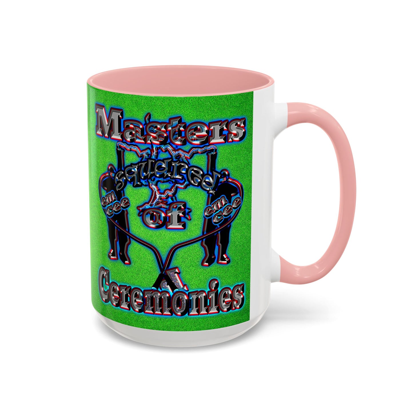 em cee squared - Accent Mug (green turf)