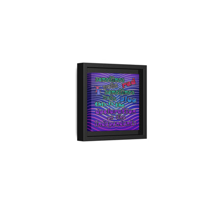 declaration of the independents - framed canvas art (purple wave)