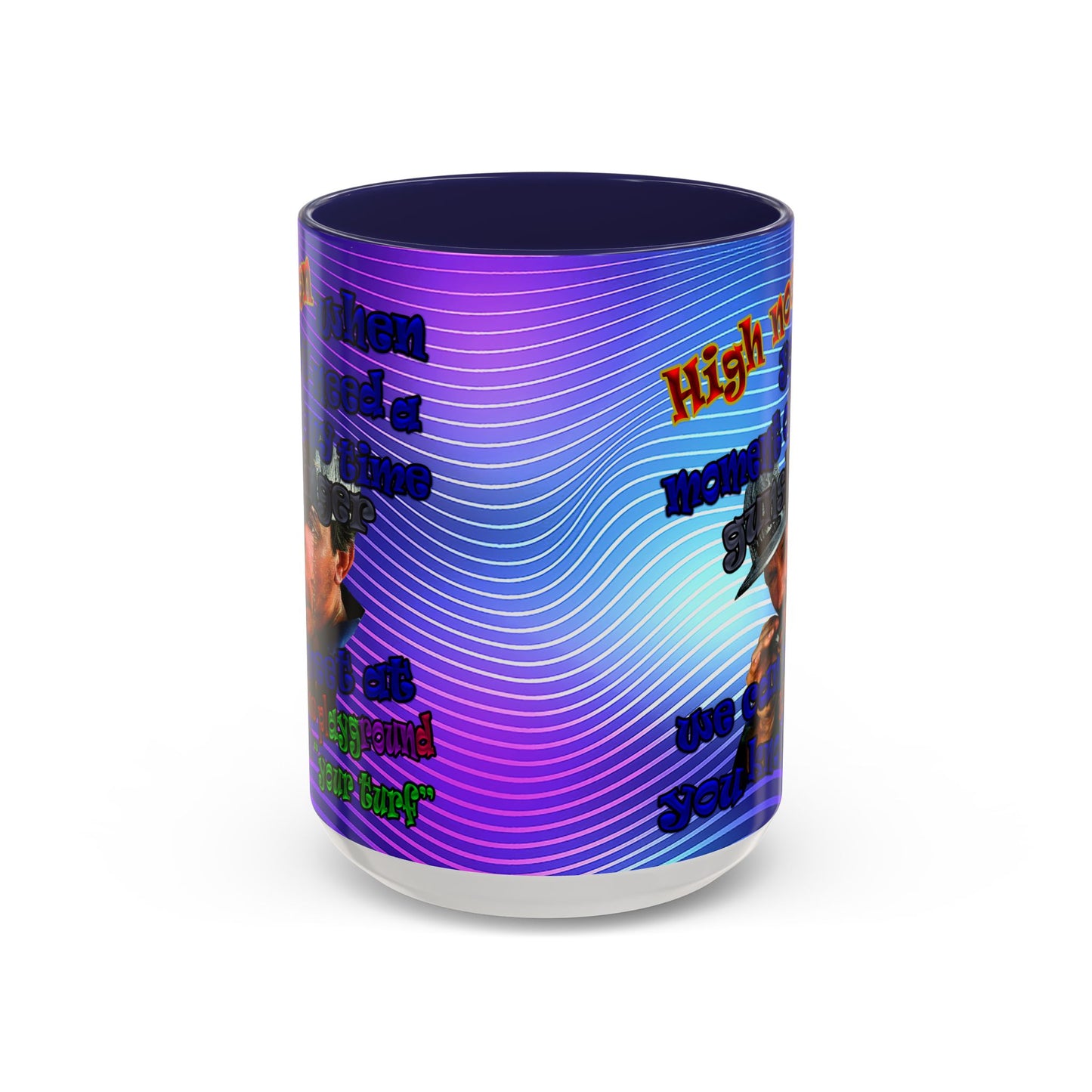 high noon - Accent Mug (purple wave)