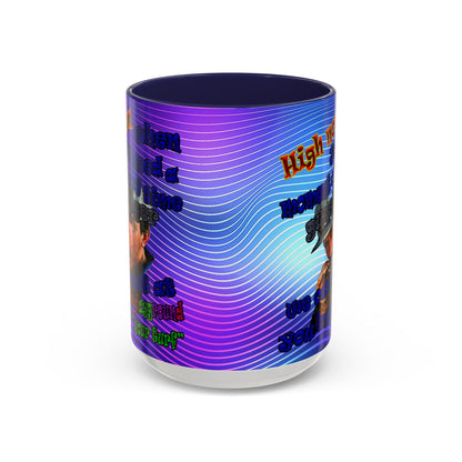 high noon - Accent Mug (purple wave)