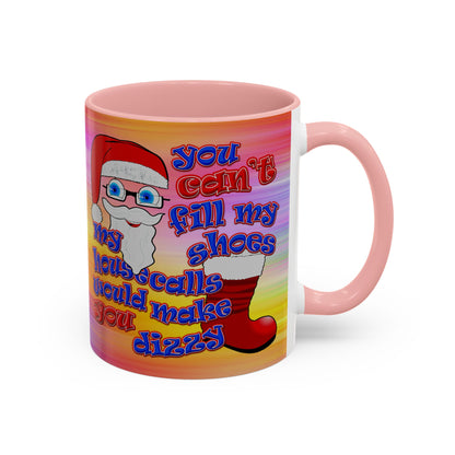 santa's shoes - Accent Mug (color blur)