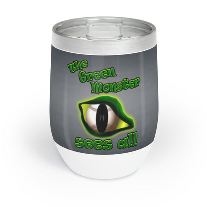 green monster - Chill Wine Tumbler (grey-light grey)