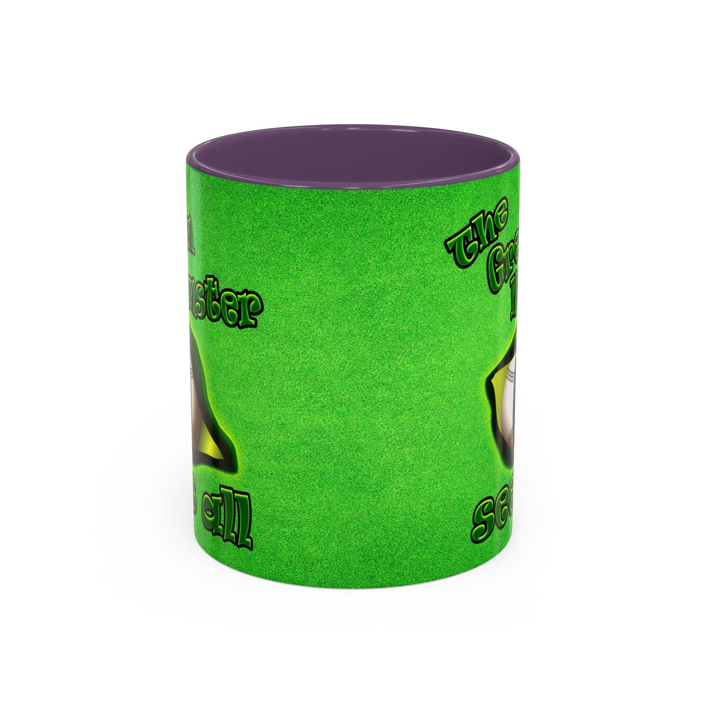 green monster - Accent Mug (green turf)