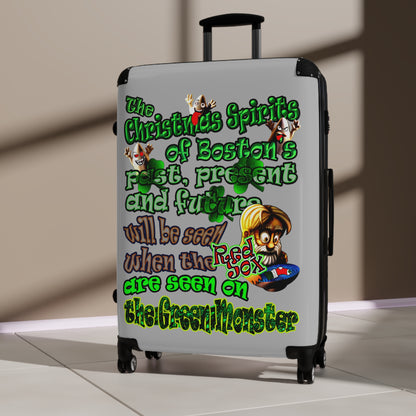 christmas spirits of boston - Suitcase (light grey)