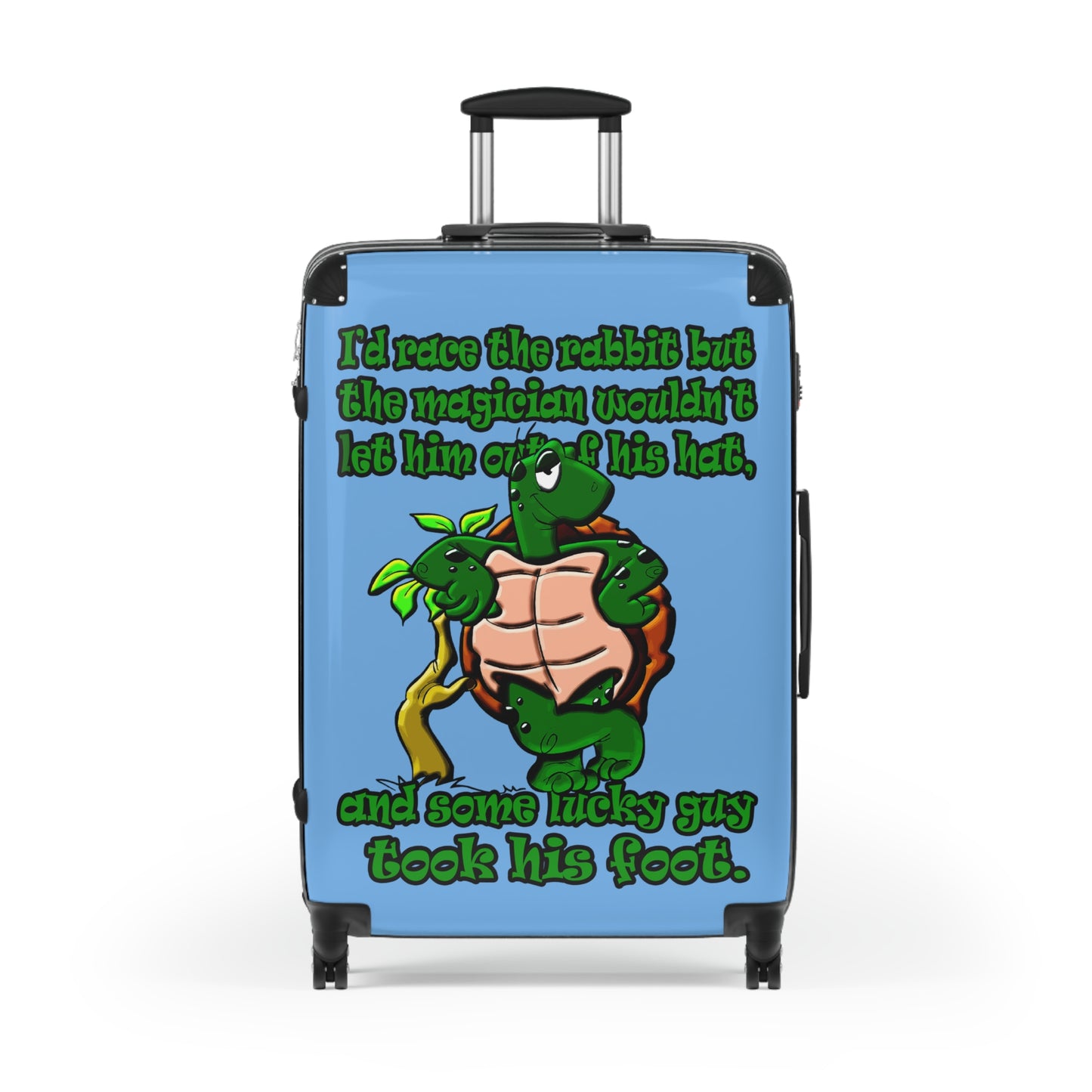 turtle race - Suitcase (light blue)