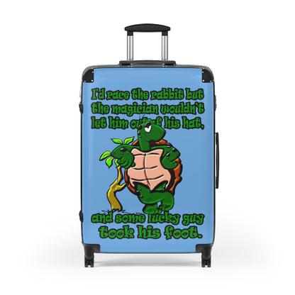turtle race - Suitcase (light blue)
