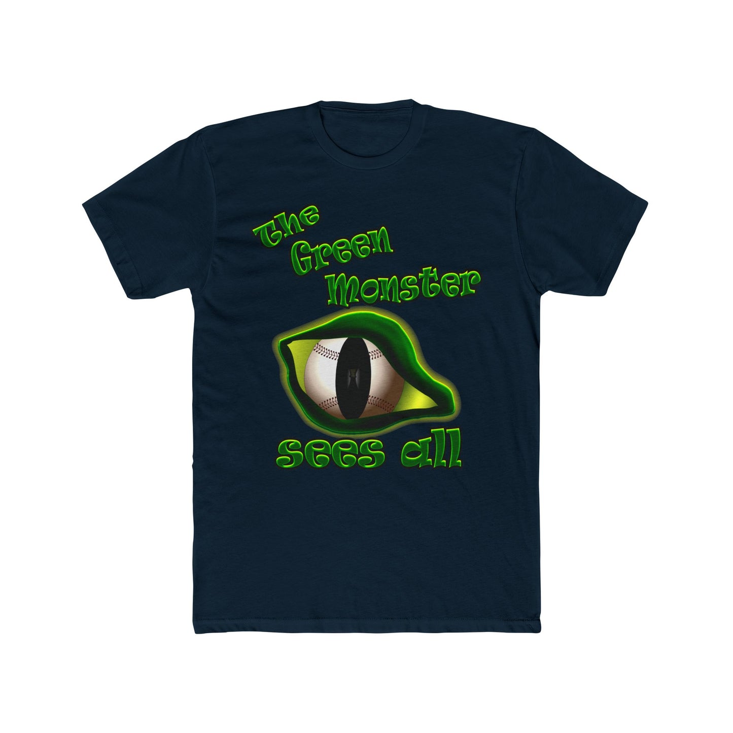 green monster - Men's Cotton Crew Tee