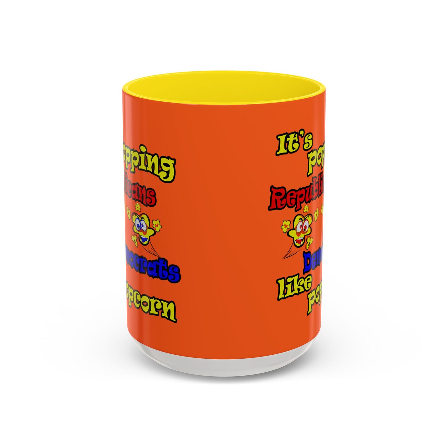 popping like popcorn - Accent Mug (orange)