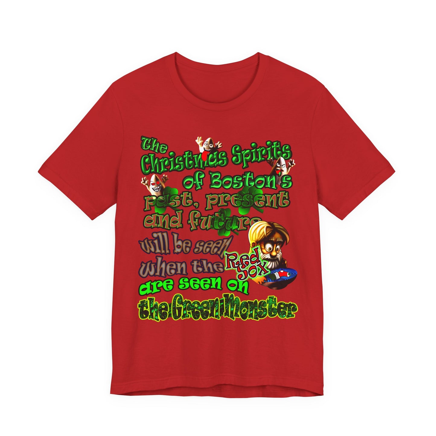 christmas spirits of boston - Unisex Jersey Short Sleeve Tee