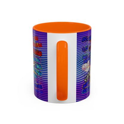 drop the beat - Accent Mug (purple wave)