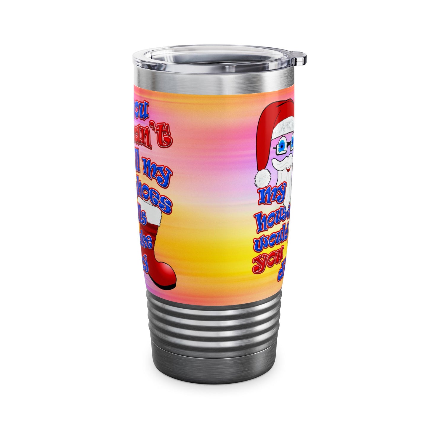 santa's shoes - Ringneck Tumbler, 20oz (color blur)