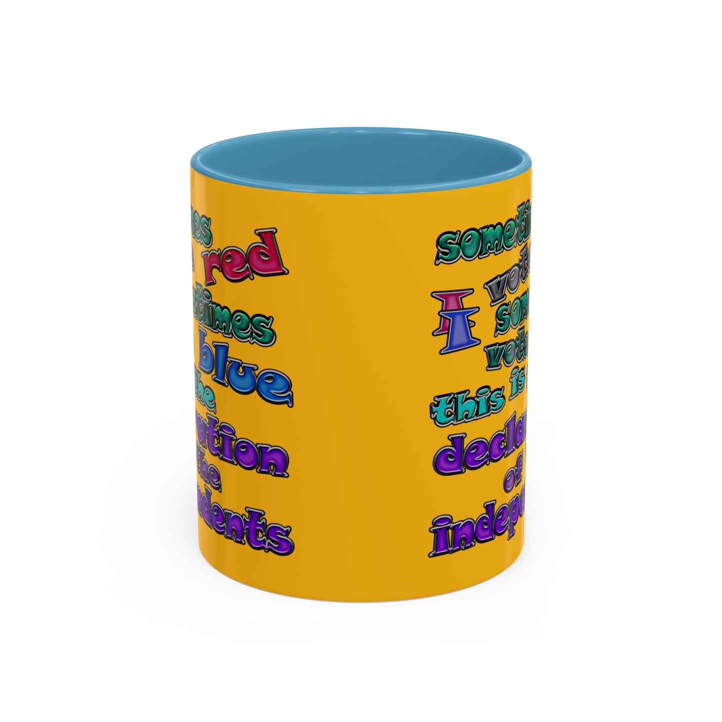 declaration of the independents - Accent Mug (yellow)