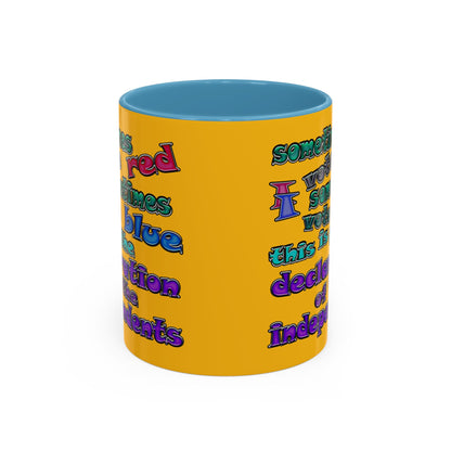 declaration of the independents - Accent Mug (yellow)