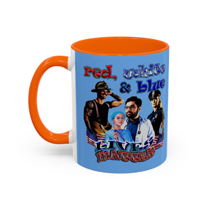 rw&b lives matter - Accent Mug (light blue)
