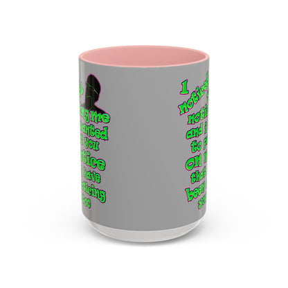 noticed you noticing - Accent Mug (light grey)