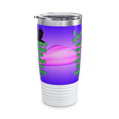 noticed you noticing - Ringneck Tumbler, 20oz (purple-pink wave)