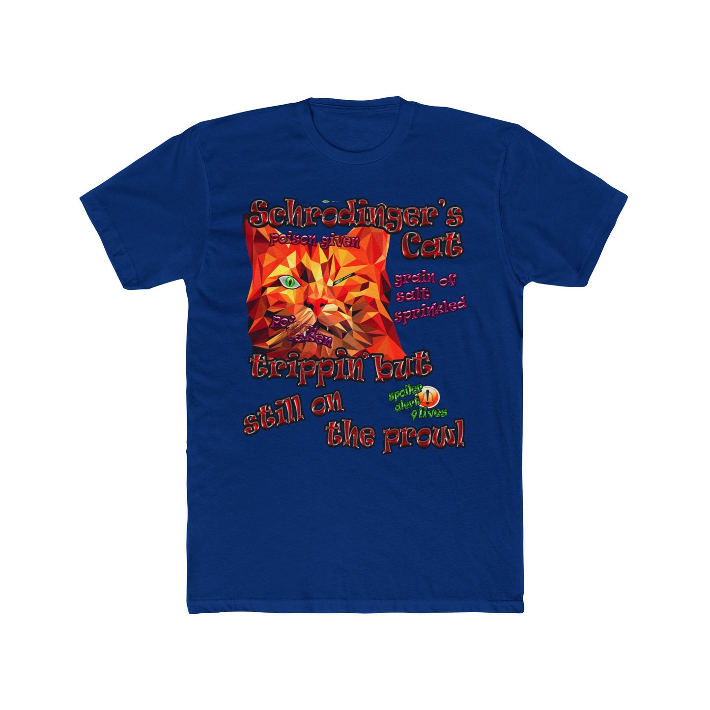 schrodinger's cat - Men's Cotton Crew Tee