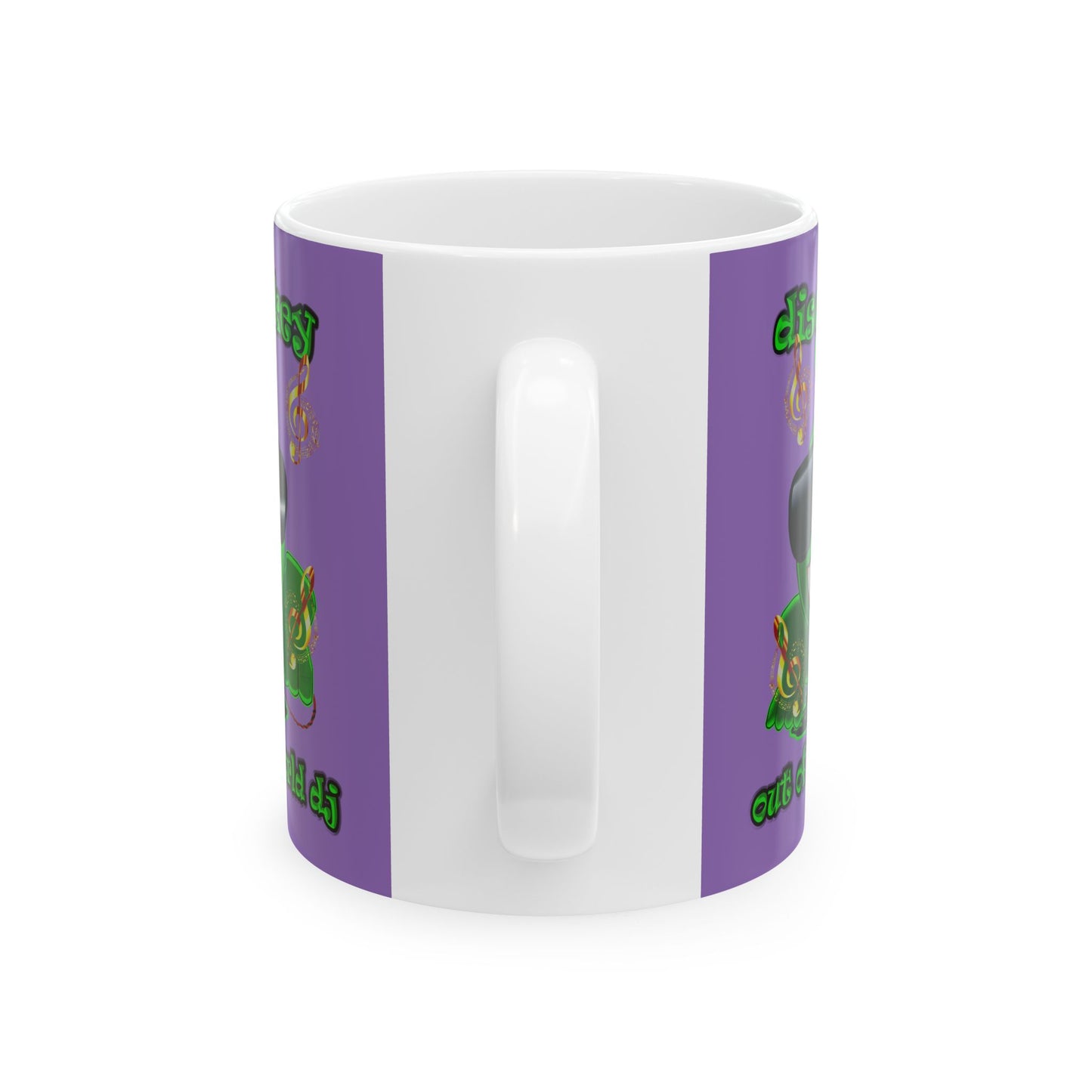 disc jockey - White Mug (light purple)