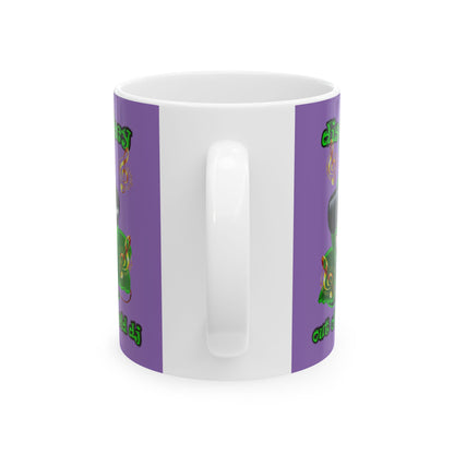 disc jockey - White Mug (light purple)