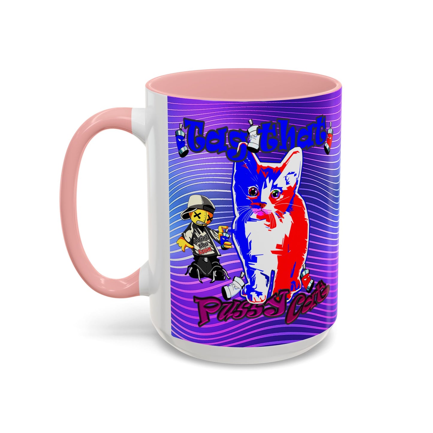 tag that - Accent Mug (purple wave)