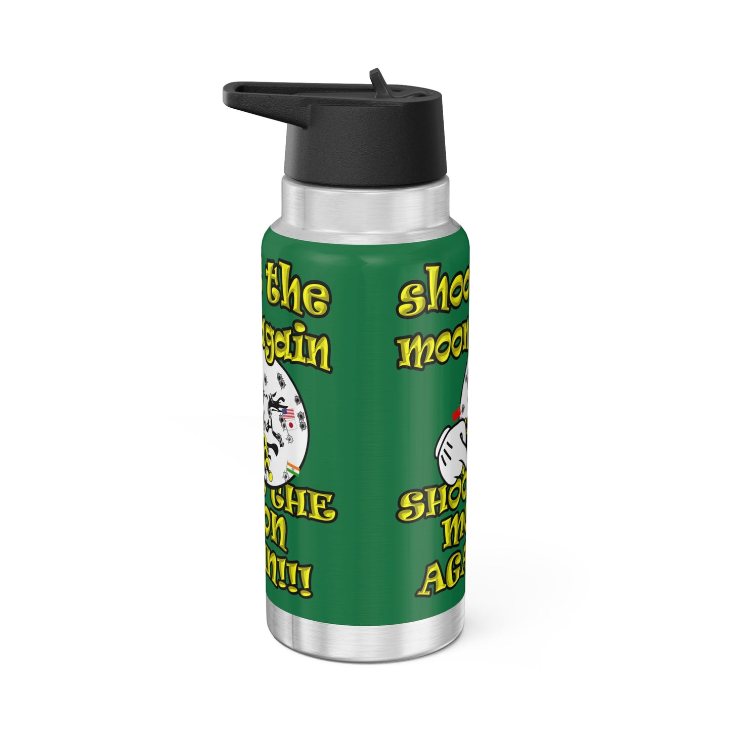 shoot the moon again - Gator Tumbler, 32oz (dark green)