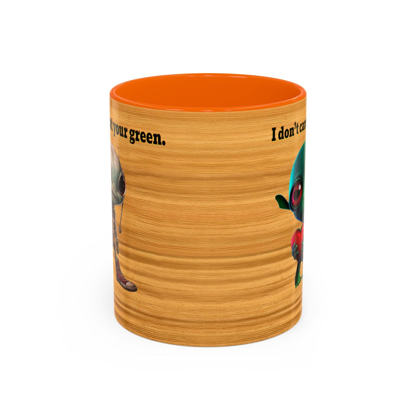 I don't care that your grey - Accent Mug (butterscotch wood finish)