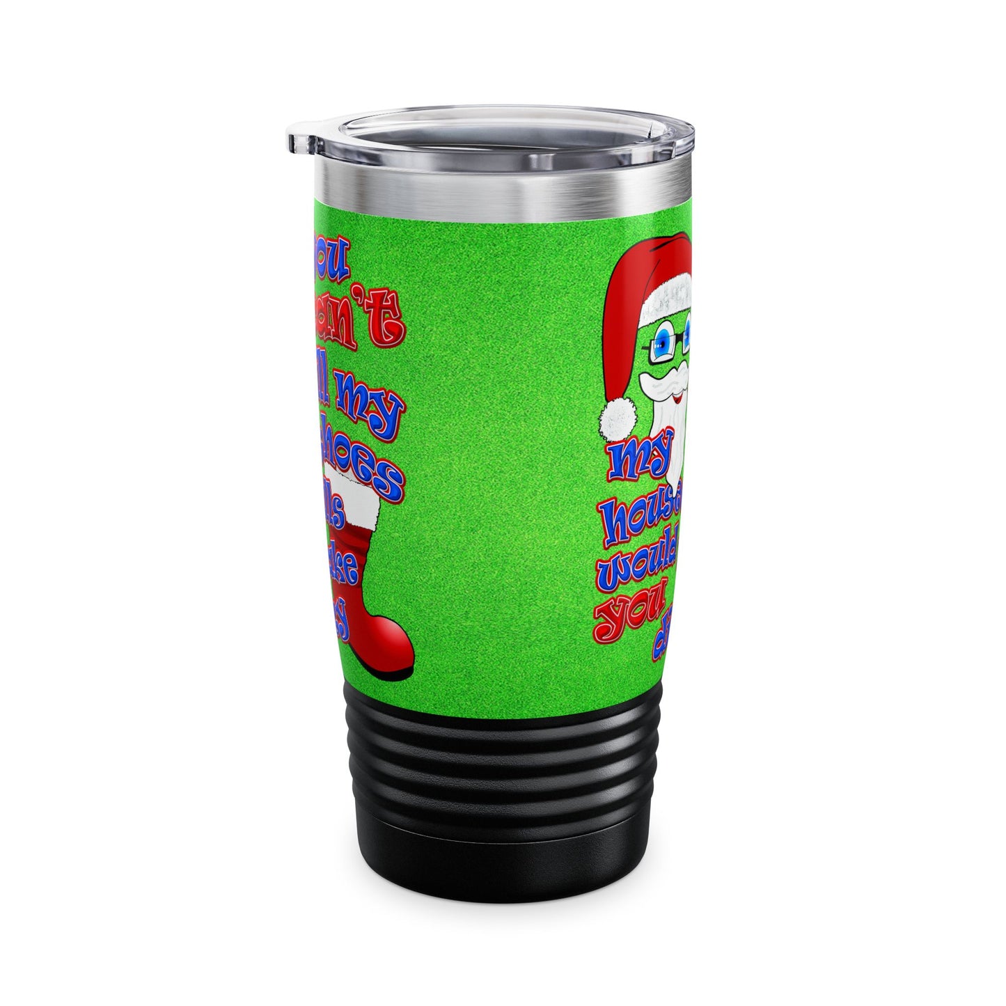 santa's shoes - Ringneck Tumbler, 20oz (green turf)