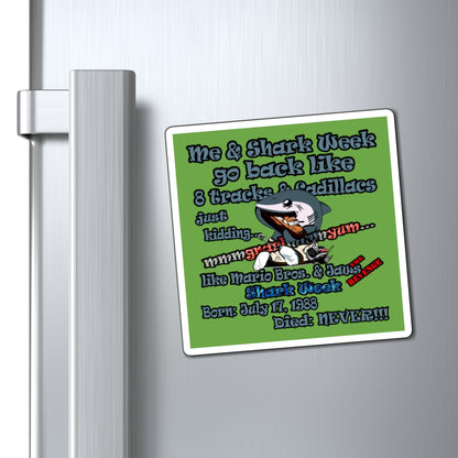 shark week - Magnets - (green)