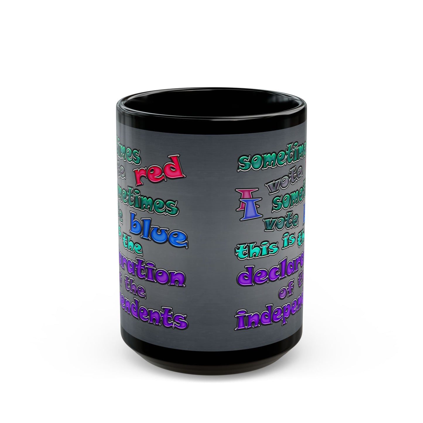 declaration of the independents - Black Mug (grey-light grey)