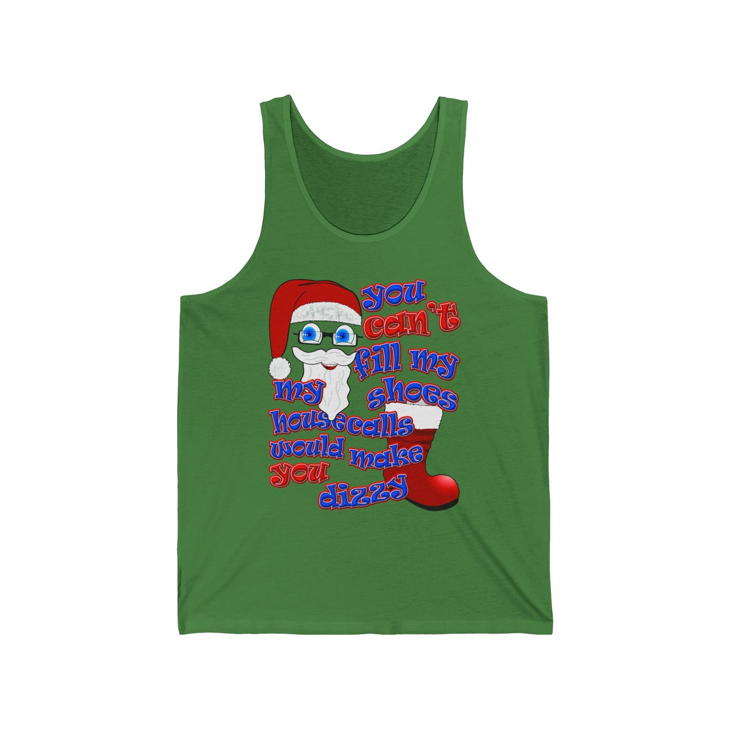 santa's shoes - Unisex Jersey Tank