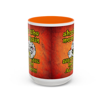 shoot the moon again - Accent Mug (burnt orange)