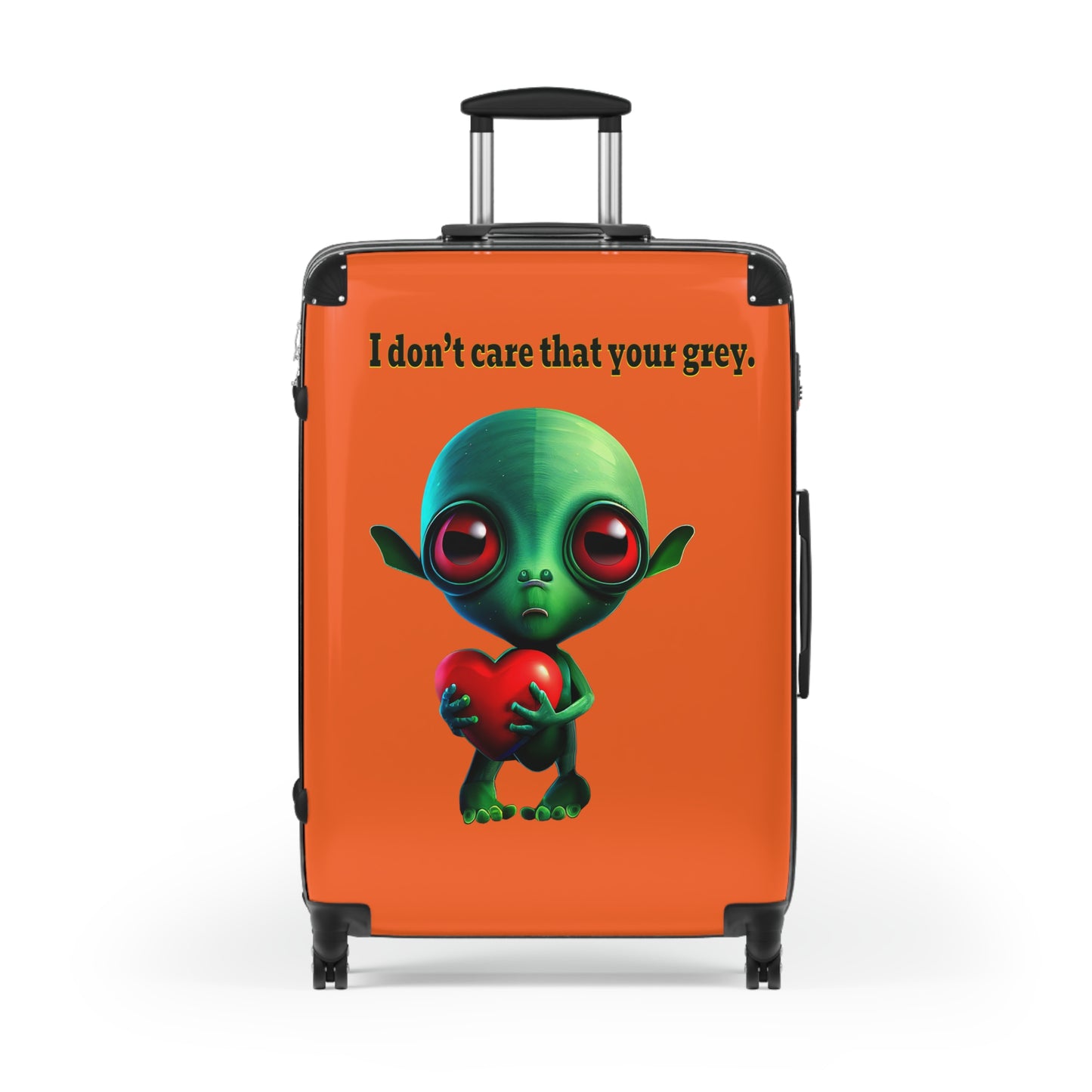 I don't care that your grey - Suitcase (orange)