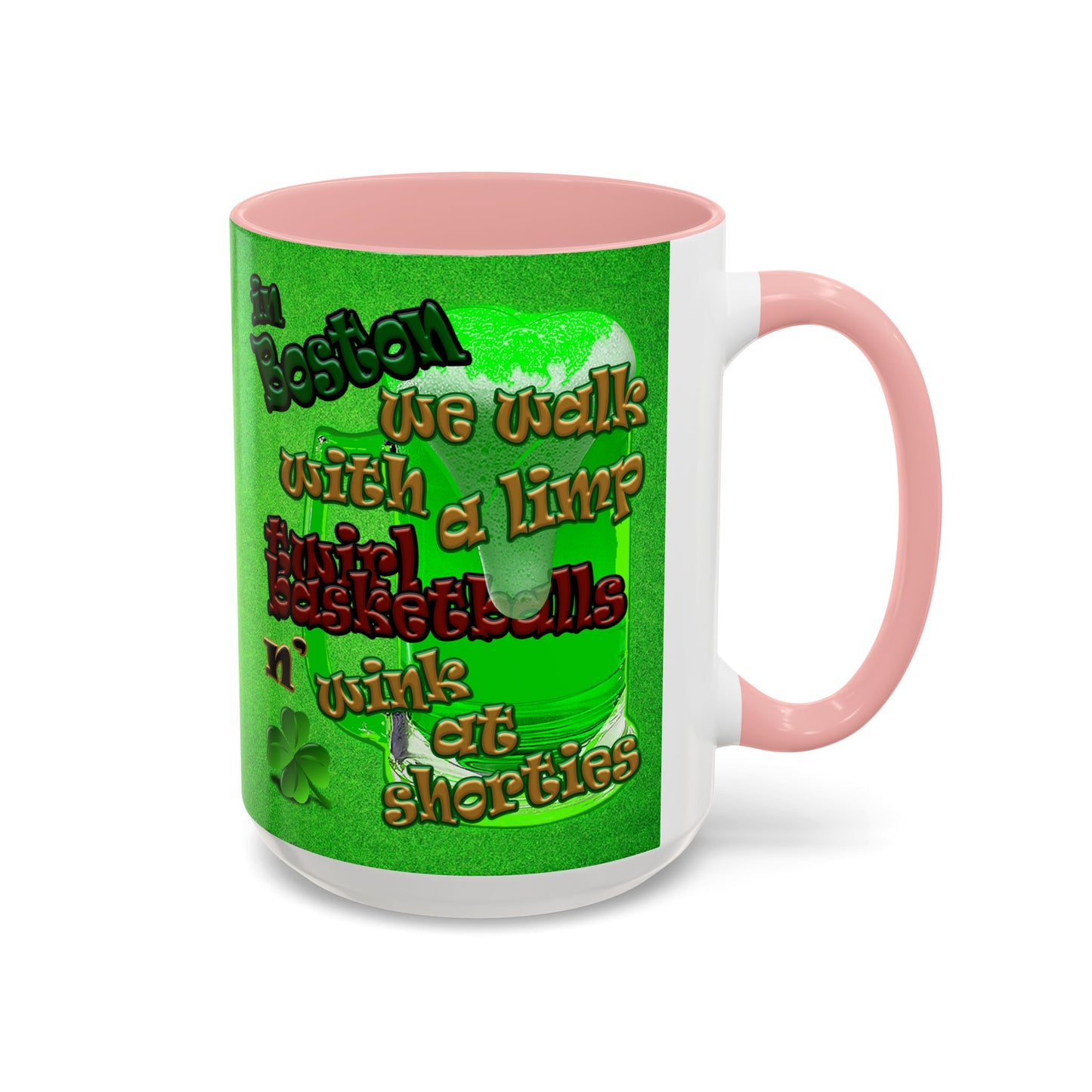 celtics logo - Accent Mug (green turf)
