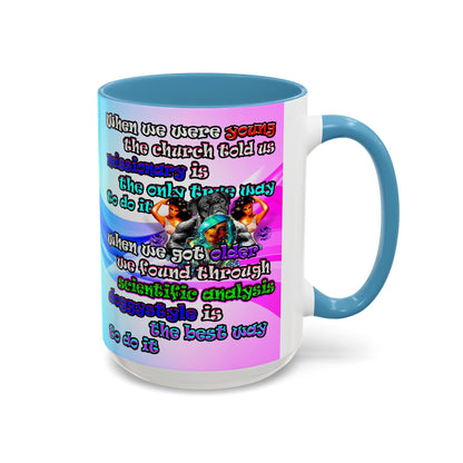 doggystyle - Accent Mug (light blue-pink wave)